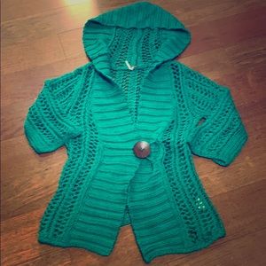 Green Free People sweater